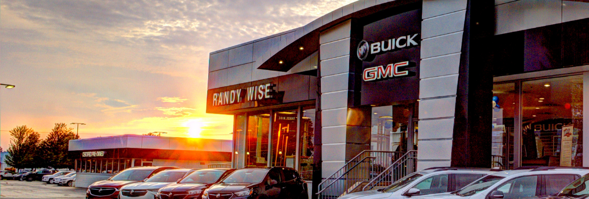 Front Facing Photo of Randy Wise Buick GMC at Sunset