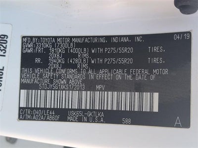 2019 Toyota SEQUOIA 4X4 Limited