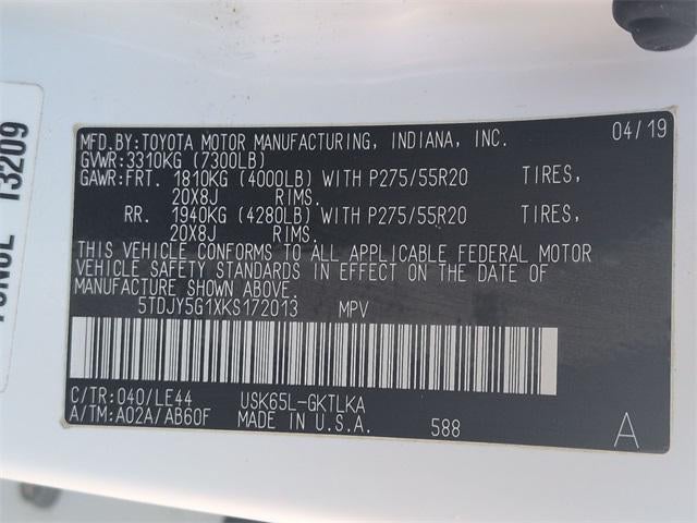 2019 Toyota SEQUOIA 4X4 Limited