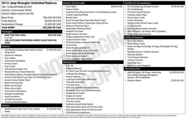 2013 Jeep Wrangler Unlimited Rubicon
