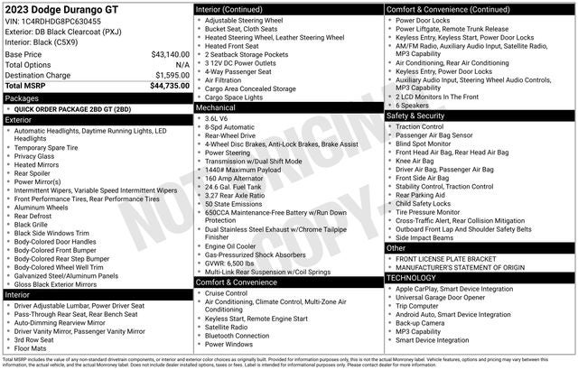 2023 Dodge Durango GT