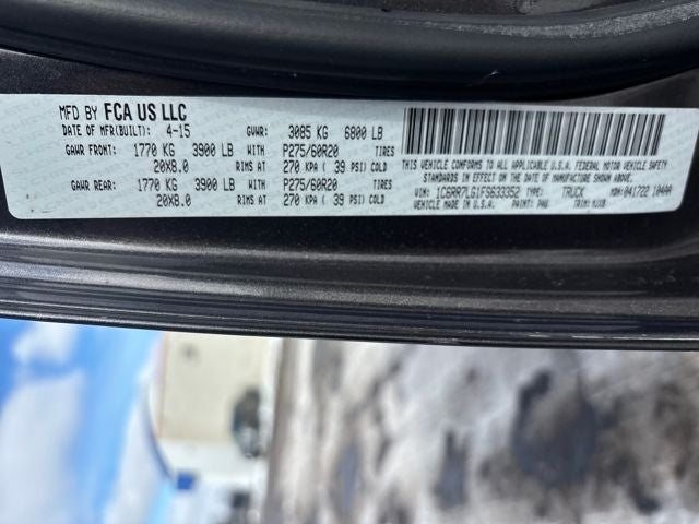 2015 RAM 1500 Outdoorsman