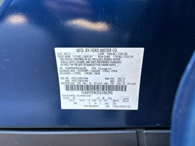 2012 Ford Taurus SEL