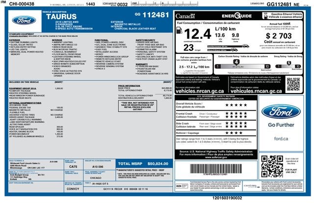 2016 Ford Taurus Limited