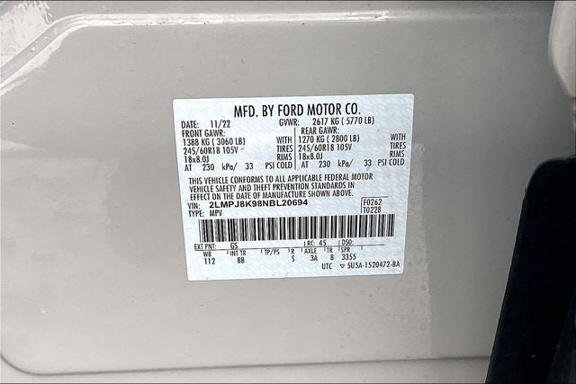 2022 Lincoln Nautilus Reserve