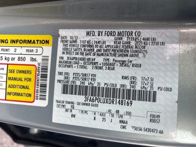 2013 Ford Fusion Hybrid SE