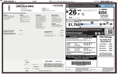 2016 Lincoln MKZ Base