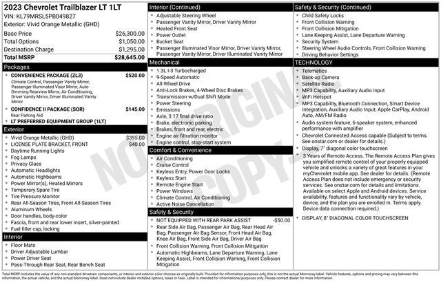 2023 Chevrolet TrailBlazer LT