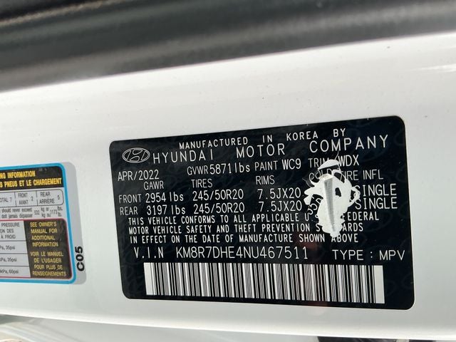 2022 Hyundai Palisade Calligraphy