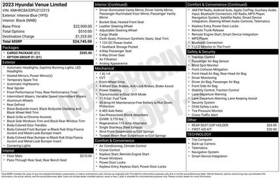 2023 Hyundai Venue Limited