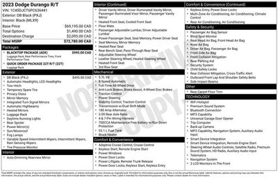 2023 Dodge Durango R/T Plus