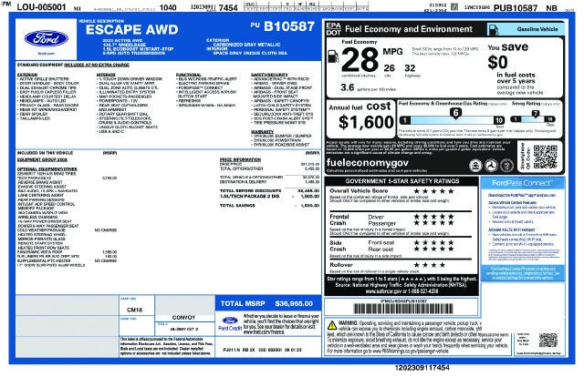 2023 Ford Escape Active Certified