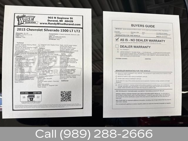 2015 Chevrolet Silverado 1500 LT LT2
