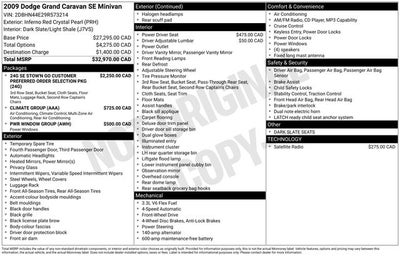 2009 Dodge Grand Caravan SE