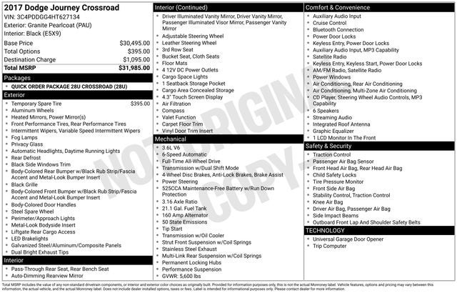 2017 Dodge Journey Crossroad