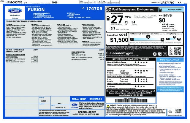 2020 Ford Fusion SEL