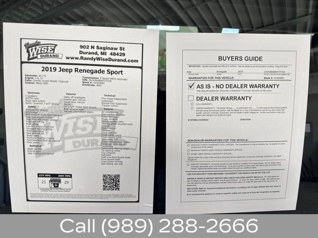2019 Jeep Renegade Sport